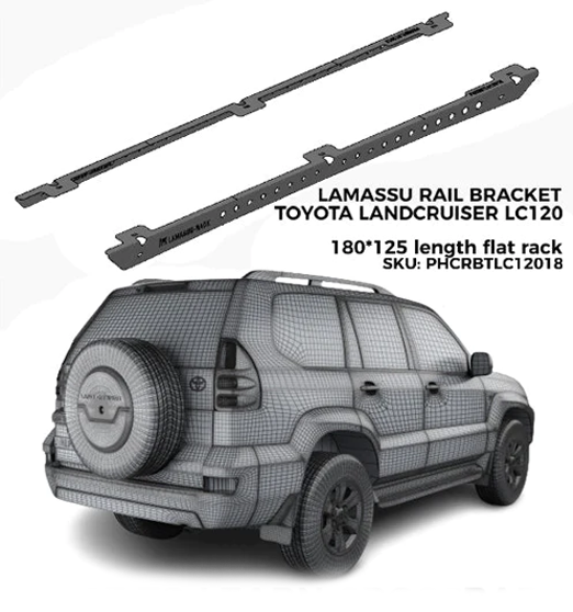 Prado 120 discount roof rack mounts