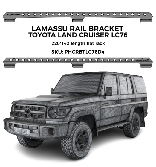 Lc 76 Base Rack Buy Lc76 Toyota Land Cruiser Roof Rack (4Door) Online | LAMASSU RACK ...