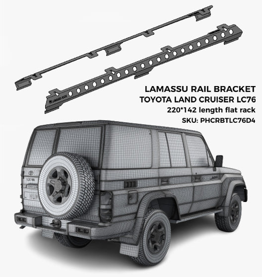 Buy Lc76 Toyota Land Cruiser Roof Rack (4Door) Online | LAMASSU RACK ...